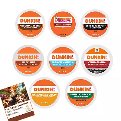 Dunkin Donuts K-Cup Variety Pack: 28 To 54pcs Keurig Coffee Pods 8 Flavors • $32.99