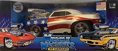 1/18 69 Chevy Camaro( American Flag Edition) Muscle Machines • $87.65