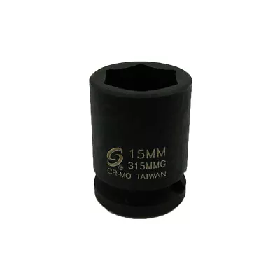 Sunex 315MMG 3/8  Drive 6 Point 15mm Magnetic Impact Socket • $9.47