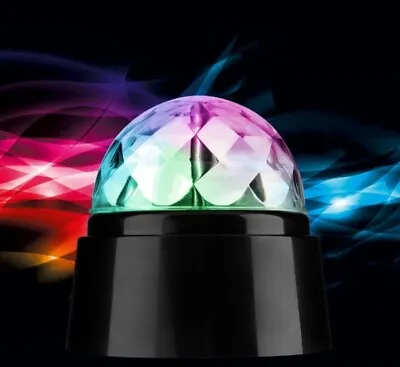 £9.99 • Buy RGB 360° Rotating Disco Light DJ Party Crystal Ball Effect Christmas Xmas New 