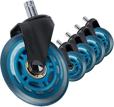 Heavy Duty Office Chair Soft Caster Rollerblade (5) Wheels For Logitech Embody  • $27.99