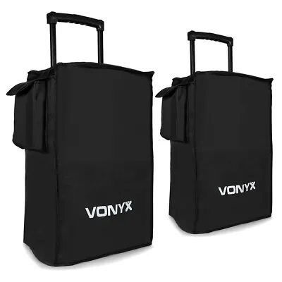 Pair Of 15  Universal Speaker Soft Bag Covers Vonyx SC15 - Black • £35.99