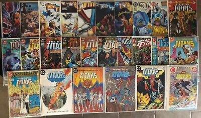 $65 • Buy 26 Mixed Lot Titans Teen Titans New Teen Titans Team Titans 1982-2016 VF To NM