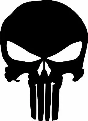 Punisher Skull High Quality Oracal Vinyl Decal Sticker Wall Art Helmet Stencil • $4.99