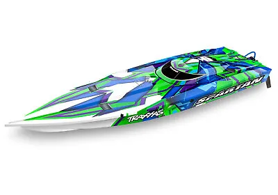 Traxxas 57076-4 - Spartan Brushless 36  Race Boat W/ TSM RTR Green • $458.35