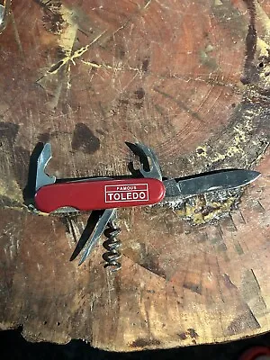 Vintage Famous Toledo Pocket Knife Opener Multi Tool Rostfrei Stainless • $50