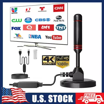 5600 Miles Upgraded TV Antenna Digital HD Antena Indoor HDTV 1080P 4K W/Magnetic • $9.99