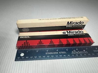 Lot Of 21 Vintage Mirado Writing Pencils Berol Eagle  174- 2 2 1/2 In Boxes • $14.99