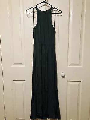 Witchery Khaki Maxi Dress W/Belt Ladies Size 8 • $39