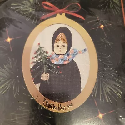 P. Buckley Moss Cross Stitch KIT 1990 Limited Edition Christmas Ornament • $11.19