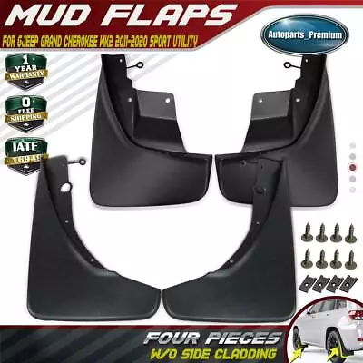 Front & Rear Set Of 4 Mud Flaps Splash Guards For Jeep Grand Cherokee WK2 11-21 • $35.99