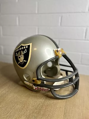 Oakland Raiders Vintage Authentic Riddell Full Size Replica Helmet Large 80’s! • $99.99