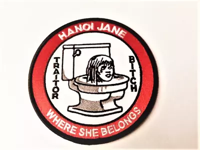 Vietnam Veteran Hanoi Jane Toilet Head Patch • $7.99