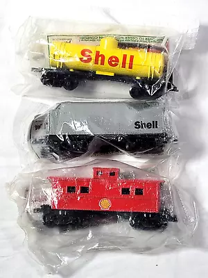 Lot Of 3 Atlas Model Railroad Shell Train Cars Die-Cast  New Sealed • $7