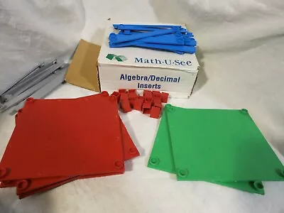 Math-U-see Manipulatives Algebra/Decimal Insert Kit - Complete Older Set • $26.97