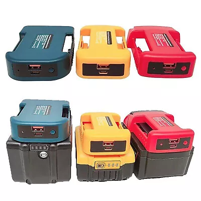 Plastic Battery Holder Type-C Charger Adapter For Makita 18-20V Li-ion Battery • $8.24