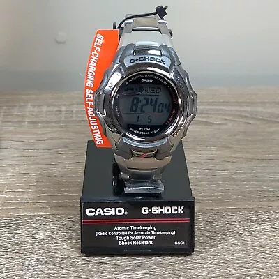 Casio G-Shock Watch Tough Solar Silver Tone Round Dial Good Battery MTG-M900DA • $119.95