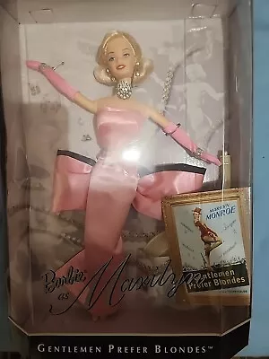 NRFB Vintage 1997 Barbie Marilyn Monroe 17451 Gentlemen Prefer Blonde PINK DRESS • $300