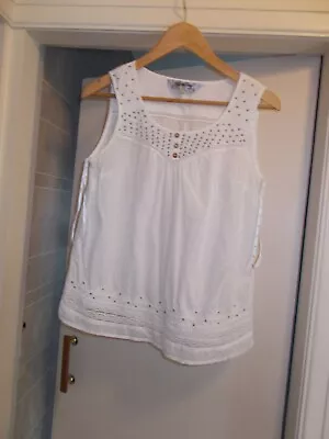 Women's Mantaray Sleeveless Holiday/Summer Top. Sz 12 • £3