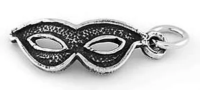 Sterling Silver Mardi Gras/ Masquerade Mask Charm • $9.99