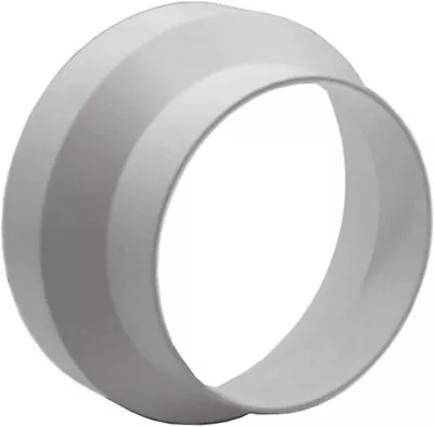 £7.87 • Buy 125 Mm To 100 Mm Ducting Reducer/Adaptor White  Plastic Material