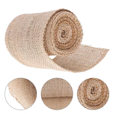 Burlap Roll Decor Jute Hessian Fabric For Making Christmas Party Ornament HAO • $9.19