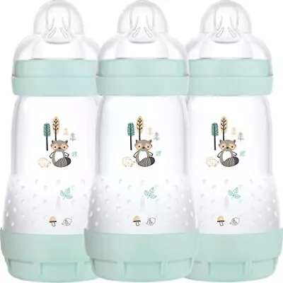 MAM Easy Start Self Sterilising Anti-Colic Baby Bottle Pack Of 3 (3 X 260 Ml) Uk • £28.40