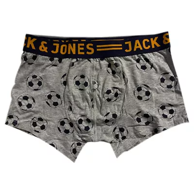 Mens Jack & Jones 3 Pack Boxer Shorts Underwear Trunks Branded Multi Pack Gift • £6.50