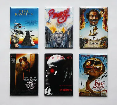 TERRY GILLIAM MOVIE POSTER MAGNETS (12 Monkeys Brazil Time Bandits Fear Loathing • $6.99