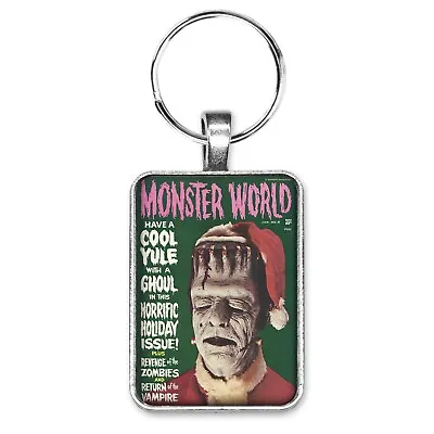 Monster World Magazine #6 Frankenstein Christmas Cover Key Ring Or Necklace • $12.95