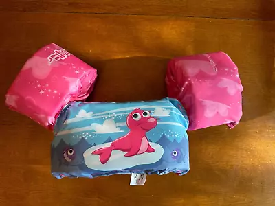 Stearns Puddle Jumper Deluxe Life Jacket Pink Seal 30-50 Lbs • $10