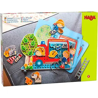 HABA Fire Engine Rescue Themed Threading Game • $34.99