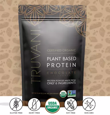 Truvani Organic Chocolate Plant Based Protein Powder EXP 02/25  Freeshiping • $23.99