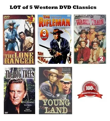 LOT Of 5 DVD Western Classic Series New In Sealed Sleeves • $11.99