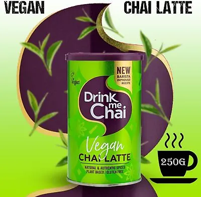 Drink Me Chai Vegan Chai Latte Natural And Authentic Spices Gluten Free 250g X 2 • £14.99