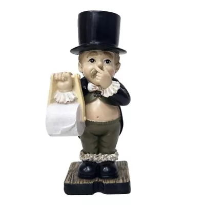 Toilet Paper Rack Toilet Butler Cute Cartoon Standing Man Toilet Paper Holder • $28.37