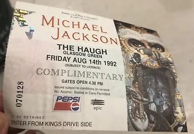 Michael Jackson Ticket Stub • £15