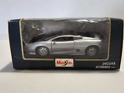 Maisto Diecast Special Edition Jaguar XJ220 1992 Silver 1 24 Scale Boxed • £27