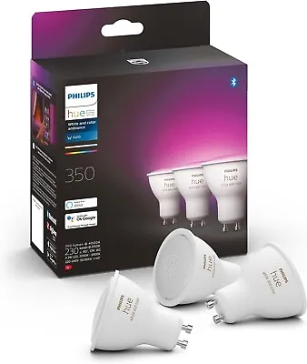 4 White And Colour Ambiance Smart Light [GU10 Spot] • £119.99