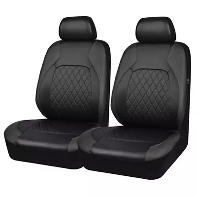 $27.59 • Buy Car Front Seat Covers PU Leather Full Set Interior Cushion Protector Accessories