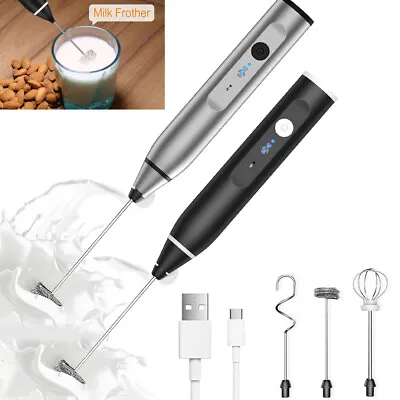 Frother Electric Milk Mixer Drink Foamer Coffee Egg Beater Whisk Latte Stirrer • $11.57