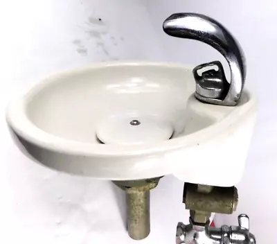 Vtg Standard Porcelain Drinking Fountain Bubbler COMPLETE Cast Iron Mount • $223.96