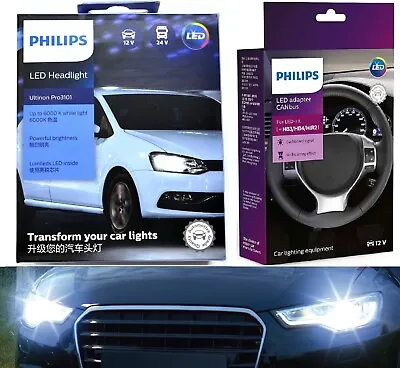 Philips Pro3101 LED White Canceler 9005 Two Bulbs Head Light DRL Daytime Replace • $130