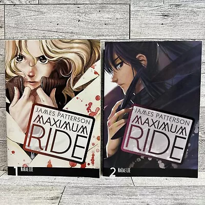 Maximum Ride Books Lot Manga Vol. 1 & 2 PB - Patterson James - Narae Lee - VGC! • $24.95