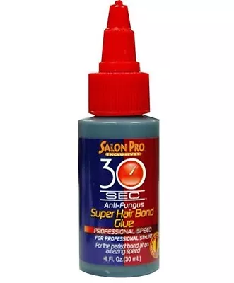 SALON PRO 30 SEC ANTI FUNGUS SUPER HAIR BOND GLUE 30ml • £6.99