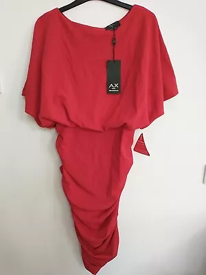 Ax Paris Dress Short Sleeve Body On - Red. Uk14****Ref V146 • £16.99