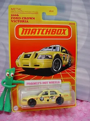 2006 FORD CROWN VICTORIA #10☆yellow Taxi☆2020 Matchbox RETRO TARGET Exclusive 🎯 • $3.99