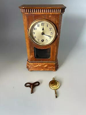 Hac Clock Small Vintage Oak Case For Restoration • £6.50