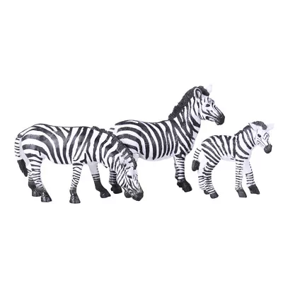 Realistic Zebra Toys Zebra  Simulation Toy Zebra  Figurine Ornament • £16.69