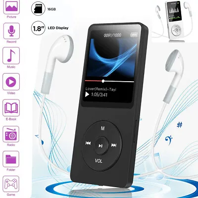 Mp3player Mp4 Media Fm Radio Recorder Hifi Sport Music Speakers+16G Storage Card • $21.99